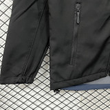 25/26 PSG Black Thickened Assault Stand Collar Windbreaker (RK901立领加厚冲锋衣）
