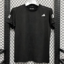 2025 T3374 AD Blak Men's T-shirt Top黑色