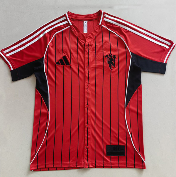 25/26 Man Red Casusl Edition Madrid Baseball jersey