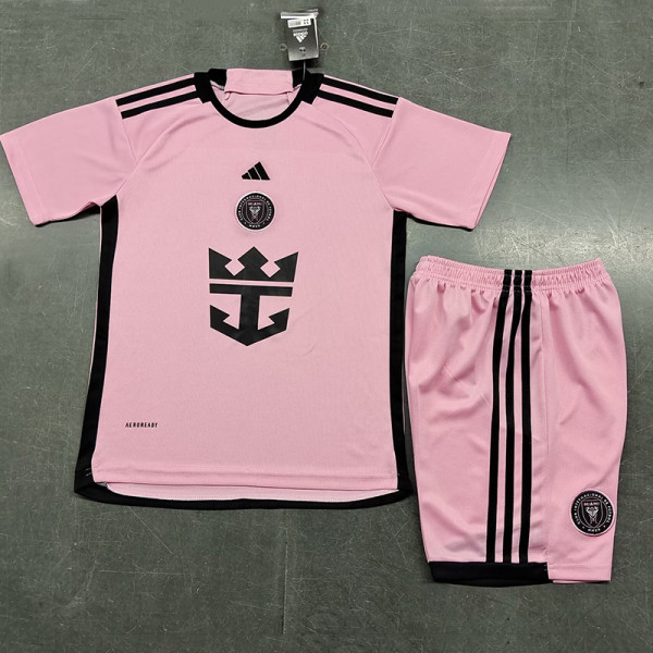 24/25 Inter Miami Home Kids Soccer Jersey