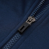 24/25 Italy Royal Blue Hooded  Half Pull Tracksuit(Add Fluff)  (半拉链、加绒F597)