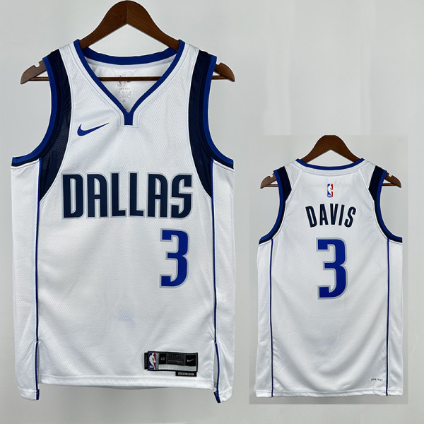 22/23 Dallas Mavericks DAVIS #3 White  Top Quality Hot Pressing  NBA Jersey