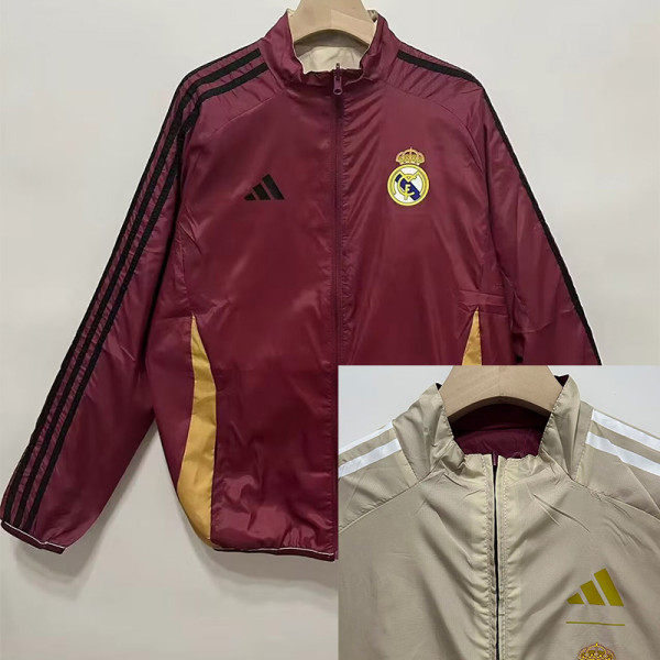 24/25 RMA Red  & Khaki Double Sided Windbreaker (双面风衣)