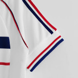 1998 France Away Retro Soccer Jersey(右胸无带字）