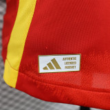2024 Spain Home  Player Version Soccer Jersey