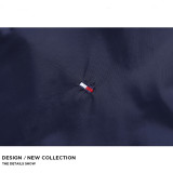 2025 New Royal Blue Simple casual Windbreaker#汤米风衣-707