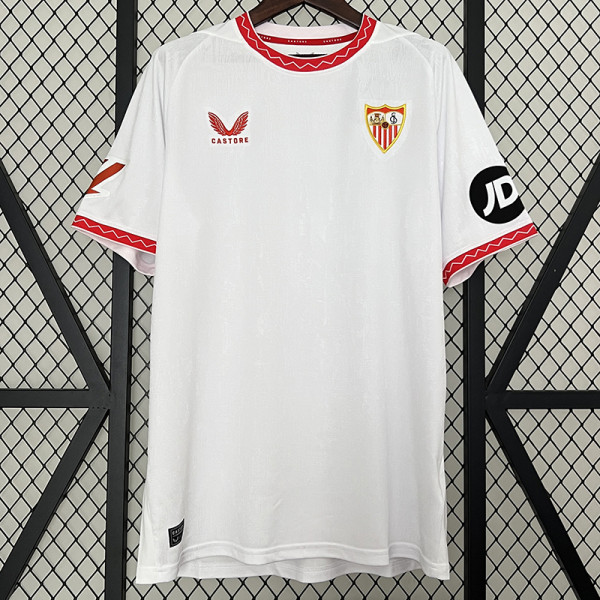 24/25 Sevilla Home Fans Soccer Jersey