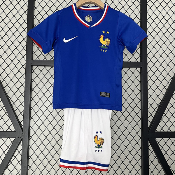 24/25 France Home Kids Soccer Jersey
