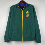 23/24 Man Utd Blue & Green Double Sided Windbreaker (双面风衣)