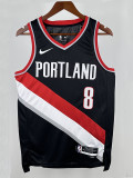 22/23 Trail Blazers AFIDIA #8 Black City Edition Top Quality Hot Pressing NBA Jersey