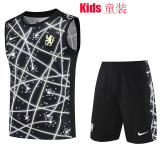 25/26 CHE Black Starry Sky Retro Edition Kids Tank top and shorts suit童装