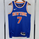 22/23 KNICKS ANTHONY #7 Blue Top Quality Hot Pressing NBA Jersey