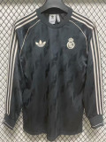 24/25 RMA Black Commemorative Edition Long Sleeve Retro Soccer Jersey