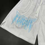 24/25 N48 JOR White Breathable Sports  shorts(带孔、前带图标)