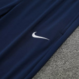 24/25  PSG Royal blue Kids Half Pull Tracksuit  (童装、半拉链)