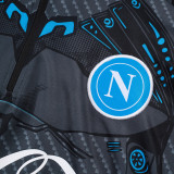 25/26 Napoli Dark Gray Inkjet Kids Half Pull Tracksuit #E25153(童装\半拉链)