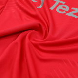 24/25 Man Utd Red Kids Half Pull Tracksuit  ( 童装、半拉链)