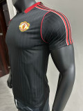 2025 Man Utd leisure Black Special Edition Player Version Soccer Jersey