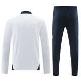24/25 AD  White Half Zipper Sportswear # 801白(半拉链)