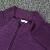 25/26 Man Utd Purple Half Pull Tracksuit胸前广告  (半拉链)