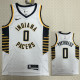 22/23 Indiana Pacers POYTHRESS #0 White Top Quality Hot Pressing NBA Jersey
