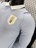 26/27 Uruguay Home Player version Long Sleeve Soccer Jersey
