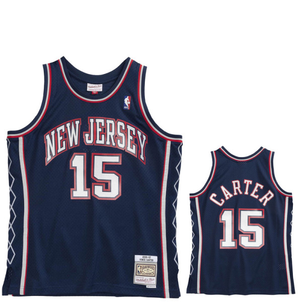 2006/2007 NETS CARTER #15 Dark Blue Retro Top Quality Hot Pressing NBA Jersey