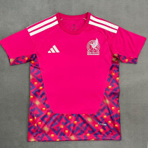 25/26 Mexico Goalkeeper Red Fans Soccer Jersey