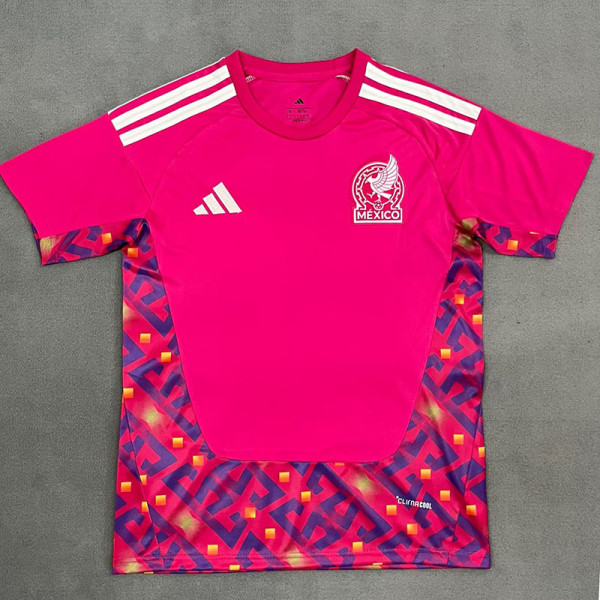 25/26 Mexico Goalkeeper Red Fans Soccer Jersey