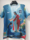 2025 Brazil Kneeling down to worship the gods  Blue Fans Soccer Jersey