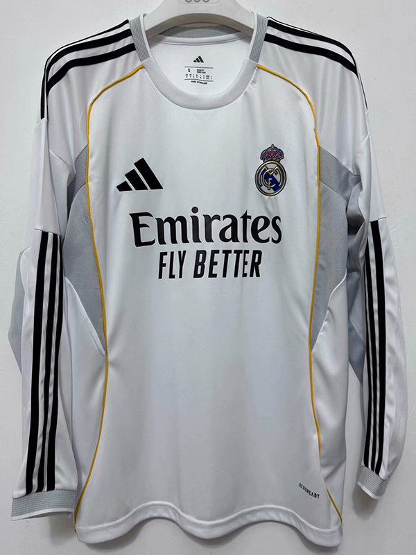 25/26 Real Madrid Away Fan Long-Sleeved Jersey