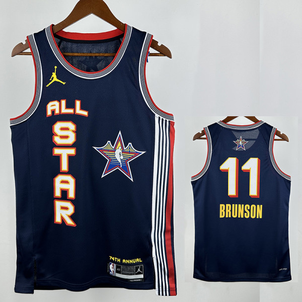 24/25 ALL-STAR BRUNSON #11 Royal Blue Top Quality Hot Pressing NBA Jersey