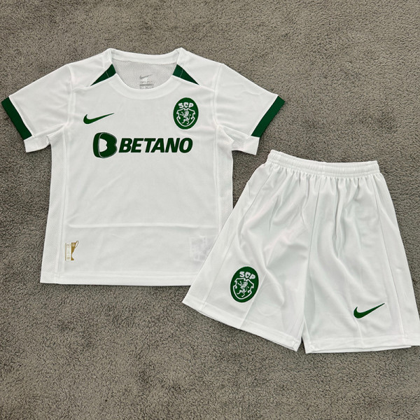 24/25 Sporting Lisbon Away Kids Soccer Jersey