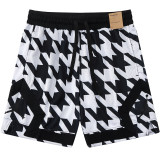 25/26  New Jordan Casual NBA Edition Thousand Bird Grid White shorts#C2446