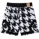 25/26  New Jordan Casual NBA Edition Thousand Bird Grid White shorts#C2446