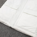 24/25 ACM White Hooded Cotton Coat G255金色队标