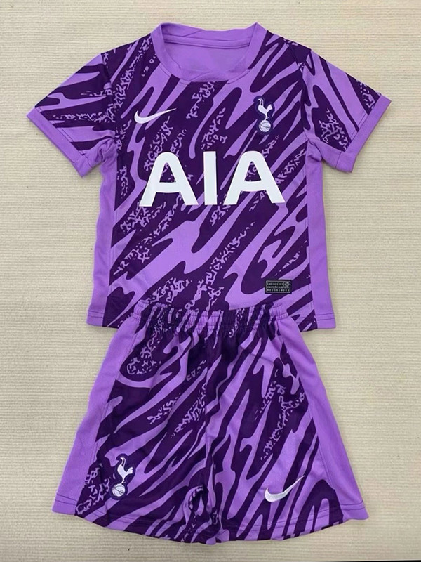 24/25 TOT purple Goalkeeper Kids Soccer Jersey