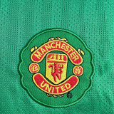 2007/2008 Man Utd Goalkeeper Green Long Sleeve  Retro Soccer Jersey