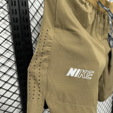 2025 A246 Khaki Casual Double layer shorts# 双层小标(NK)