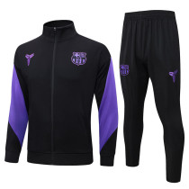 2526  BAR Black (Purple sleeves)Jacket Tracksuit #A2570
