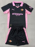 25/26 Palermo Away Kids Soccer Jersey(广告版)