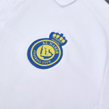 25/26 Al-Nassr  White Polo Collar Pants Set