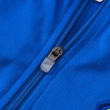 25/26 Man Utd Blue Half Pull  Kids tracksuit #E25102 (童装蓝配黑裤、半拉链)