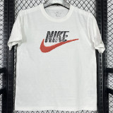 2025 T254 NK White  Pure Cotton  Blue T-shirt