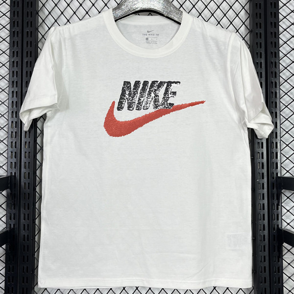 2025 T254 NK White  Pure Cotton  Blue T-shirt