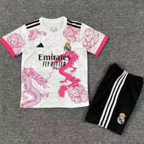 25/26 RMA Pink Dragon Edition Kids Soccer Jersey