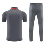 25/26 Bayern Dark Grey polo shirts pants suit