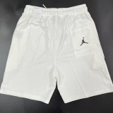 24/25 JOR White Grey Cotton shorts(005、前横大JOR标、全棉)