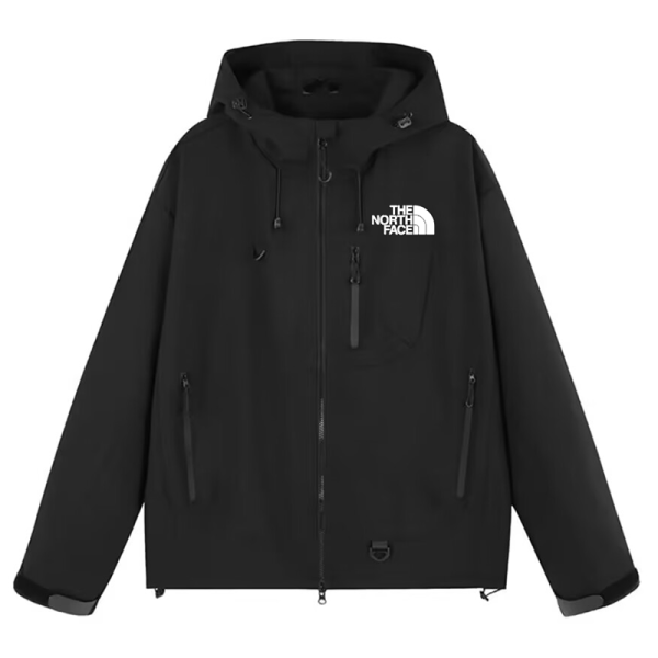 25/26 New THE NORTH FACE Black Hooded Windbreaker