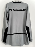 2002/2003 Flamengo Grey Goalkeeper Long Sleeve  Retro Soccer Jersey